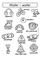 Vorschau - Arbeitsblätter - Winter - Wortschatzpaket (winter) - Seite 2
