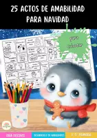 Vista previa - Manualidades / Dibujos para colorear - 25 Actos de Amabilidad Navideños | Fichas de Educación Emocional (3-12 años) - Portada