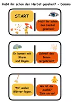 Vorschau - Arbeitsblätter - Herbstgedicht und Domino "Habt ihr schon den Herbst gesehen?" - Seite 2