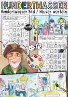 Vorschau - Mal- und Bastelvorlagen - Hundertwasser - Bilder und Häuser würfeln & malen / Kreativprojekt - Deckblatt