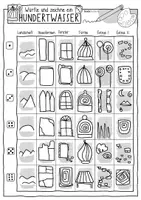Vorschau - Mal- und Bastelvorlagen - Hundertwasser - Bilder und Häuser würfeln & malen / Kreativprojekt - Seite 2