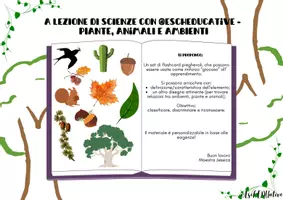 anteprima - Esercizi - A lezione di scienze: piante, animali e ambienti 🌱 - Pagina di copertina