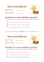 Vorschau - Spiele - Flunkerspiel: Meine Herbstferien (Spiel, Bewegungsspiel, Herbst, Klassenleitung, Klassenrat, Klassengemeinschaft) - Seite 1
