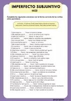 Vista previa - Hojas de trabajo - VERBO HACER HOJAS DE TRABAJO IMPERFECTO DE SUBJUNTIVO - página 1