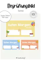 Vorschau - Präsentationen/Tafelbilder - Digitales Tafelbild - Begrüßungsbild (Sommer) - Deckblatt