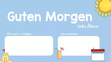 Vorschau - Präsentationen/Tafelbilder - Digitales Tafelbild - Begrüßungsbild (Sommer) - Seite 2