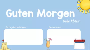 Vorschau - Präsentationen/Tafelbilder - Digitales Tafelbild - Begrüßungsbild (Sommer) - Seite 3