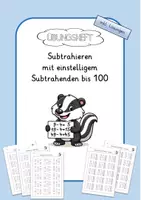 Vorschau - Arbeitsblätter - ZR 100 - Subtrahieren mit einstelligem Subtrahenden - Deckblatt