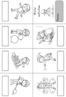 Vorschau - Mal- und Bastelvorlagen - Winter activities & Winter sports Faltbuch minibook - Englisch - Seite 2