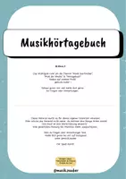 Vorschau - Arbeitsblätter - Hörtagebuch - Musik der Woche (mit Musikstil) - Seite 1