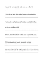Vorschau - Arbeitsblätter - Satzanalyseheft - Satzglieder, Wortarten, Zeitformen - Seite 2