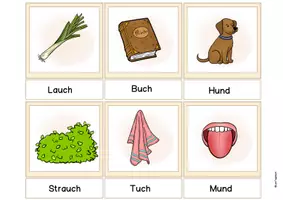 Vorschau - Spiele - Reimwörter Bildkarten Wortkarten Druckschrift Deutsch Klasse 1, DaZ - Seite 3