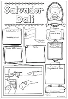 Vorschau - Arbeitsblätter - Steckbrief als Gemeinschaftsbild / kooperatives Poster über Salvador Dalí - Seite 2