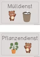 Vorschau - Bildkarten - Klassendienste für deine Bären-Klasse - Seite 3