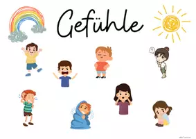 Vorschau - Bildkarten - Bildkärtchen Gefühle ❤️ - Seite 1