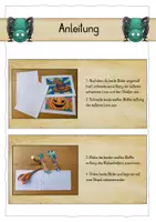 Vorschau - Unterrichtsreihen - Halloween - Herbst - kreative Ziehharmonikabilder gestalten - Seite 1