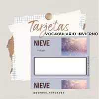 Vista previa - Unidades / Secuencias / Situaciones de Aprendizaje - Vocabulario Invierno multinivel - Portada