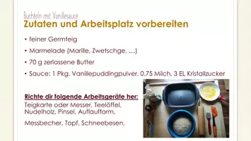 Vorschau - Arbeitsblätter - Bildrezept: Buchteln mit Vanillesoße - Seite 2
