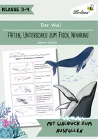 Vorschau - Unterrichtsreihen - Wale: Arten, Unterschied zum Fisch, Nahrung und mehr - Deckblatt