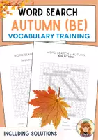 Vorschau - Arbeitsblätter - AUTUMN Word Search/ Englisch 4-5 / Puzzle / Game (BE) - Deckblatt