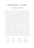 Vorschau - Arbeitsblätter - AUTUMN Word Search/ Englisch 4-5 / Puzzle / Game (BE) - Seite 1