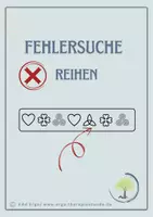 Vorschau - Arbeitsblätter - Fehlersuche Reihen, welches Symbol in der fortlaufenden Reihe passt nicht? - Deckblatt