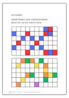 Vorschau - Arbeitsblätter - Musterkästchen nachmalen, mit Vorlagenblatt - Seite 3