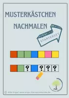 Vorschau - Arbeitsblätter - Musterkästchen nachmalen Starterset - Deckblatt