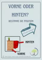 Vorschau - Arbeitsblätter - Vorne oder hinten? Finde die richtige Position; Starterset - Deckblatt