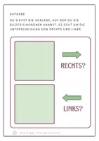 Vorschau - Arbeitsblätter - Rechts oder links? Bestimme die Position - Seite 1