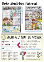 Vorschau - Mal- und Bastelvorlagen - Hundertwasser - 6 Würfel mit je 6 Elementen des Künstlers - Seite 1