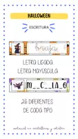 Vista previa - Tarjetas / Manipulativos - JUEGO ESCRITURA VERSIÓN HALLOWEEN - Portada