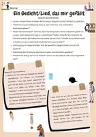 Vorschau - Arbeitsblätter - Ein Gedicht oder Lied, das mir gefällt! - Seite 2