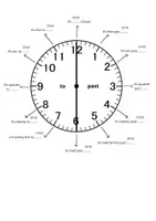 anteprima - Materiale di supporto/inclusione - Telling the time: orologio in inglese - Pagina 1
