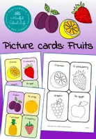 Vorschau - Arbeitsblätter - Picture cards: Fruits (Englisch) - Deckblatt