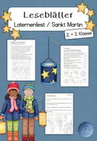 Vorschau - Arbeitsblätter - Leseblätter - Laternenfest / Sankt Martin - Deckblatt