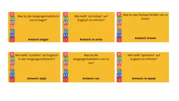 Vorschau - Spiele - Unregelmäßige Verben Spiel - Seite 3