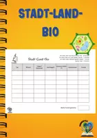 Vorschau - Spiele - Stadt Land Biologie - Das verrückte Lernspiel - Deckblatt