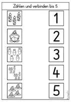 Vorschau - Arbeitsblätter - Mathe - Arbeitsblätter für Kindergarten und Anfangsunterricht: Hexe / Halloween - Seite 3