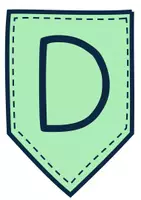 Vorschau - Präsentationen/Tafelbilder - Wimpelkette Klasse Pastellfarben - Seite 1