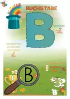 Vorschau - Unterrichtsreihen - Buchstabenheft B - spielerisch den Buchstaben B entdecken - Deckblatt