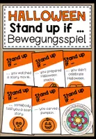 Vorschau - Spiele - Halloween - Stand up if ... (Steh auf, wenn ...) Bewegungsspiel - Deckblatt