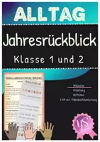 Vorschau - Arbeitsblätter - Allgemein: Mein erstes / zweites Schuljahr Klipp Klapp Heftchen zum Schuljahresende - Deckblatt