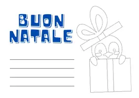 anteprima - Materiale per pittura e bricolage - 6 CARTOLINE DI NATALE DA COLORARE | VOL. 1 - Pagina 2