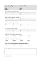 Vorschau - Anderer Materialtyp - Beurteilung Argumentieren Deutsch - Seite 1
