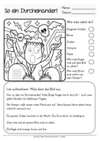 Aperçu - Feuilles d'exercices - Lesen und Malen Halloween Deutsch Allemand - Page 3