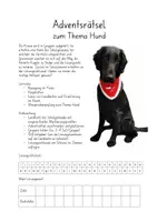 Vorschau - Spiele - Adventsrätsel zum Hund - Deckblatt