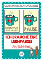 Vorschau - Poster - Ich brauche eine Pause! Aufsteller - Deckblatt