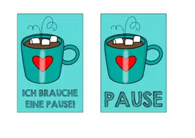 Vorschau - Poster - Ich brauche eine Pause! Aufsteller - Seite 2