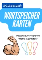 Vorschau - Anderer Materialtyp - Wortspeicher Mathematik (A3/A4) Klasse 1-4 Komplettpaket Arithmetik - Deckblatt